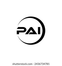 PAI-Buchstabe Logo Design, Inspiration für eine einzigartige Identität. Moderne Eleganz und kreatives Design. Wasserzeichen Ihren Erfolg mit dem Striking this Logo.