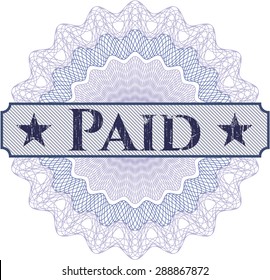 Paid abstract rosette