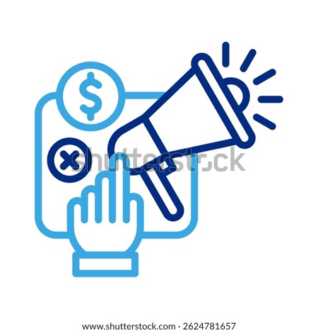 Paid Ads Icon Element For Design
