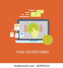 Paid Advertising Vector Icon