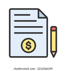 Paid Articles icon vector image. Can also be used for Digital Marketing. Suitable for mobile apps, web apps and print media.