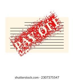 Paid bill invoice icon vector status button of success completed payment flat symbol, concept of valid verified pay notice notification with check mark receipt. 