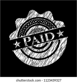 Paid chalk emblem