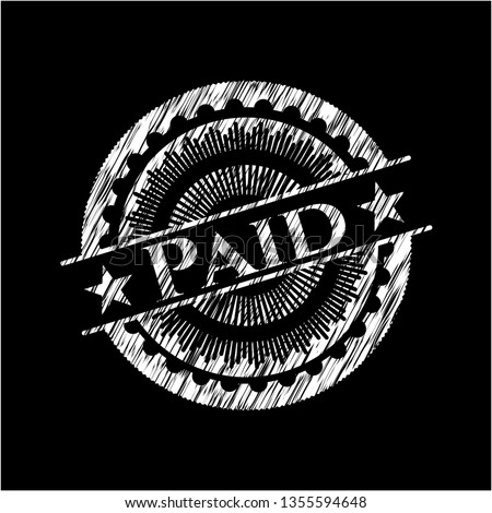 Paid chalk emblem