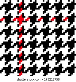 Paid checkered,dog tooth pattern
