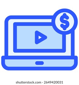 Paid Content icon symbol. Vector illustration