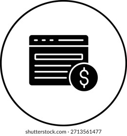 ícone de vetor de Conteúdo Pago. Pode ser usado para impressão, aplicativos móveis e da Web.