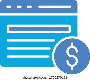 ícone de vetor de Conteúdo Pago. Pode ser usado para impressão, aplicativos móveis e da Web.