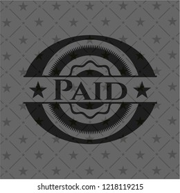 Paid dark emblem. Retro