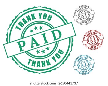 Pago na íntegra Obrigado Selos Selos Business Transaction Confirmation Graphics