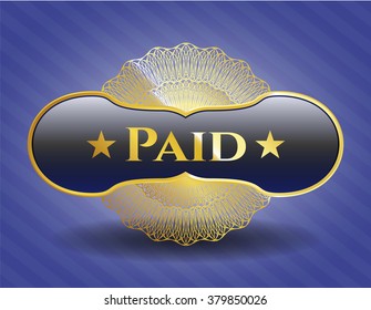 Paid gold emblem