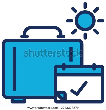 Paid Holidays Icon Element For Design