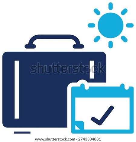 Paid Holidays Icon Element For Design
