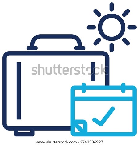 Paid Holidays Icon Element For Design
