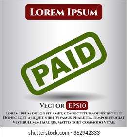Paid icon