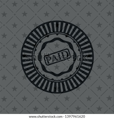 paid icon inside black badge