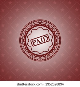 paid icon inside red emblem