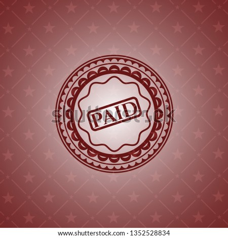 paid icon inside red emblem