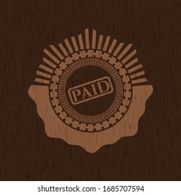 bezahltes Symbol im Retro-Stil