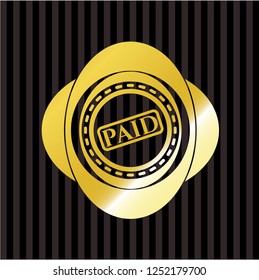 paid icon inside shiny badge