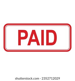 Paid icon vector illustration symbol template