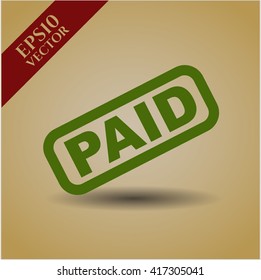 paid icon vector symbol flat eps jpg app web concept website