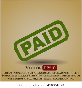 símbolo del vector de pago pesos planos jpg sitio web de la aplicación
