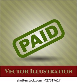 paid icon vector symbol flat eps jpg app web concept website