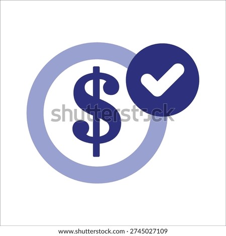 paid icons. simple colored vector illustration