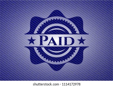 Paid with jean texture