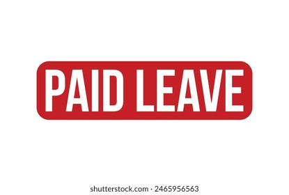 Paid Leave Rubber Stamp Seal Vector