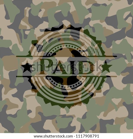 Paid on camo texture