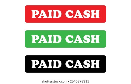 Vetor de design gráfico de carimbo vermelho pago, ilustração de negócios de estêncil, ícone de taxa de dinheiro de pagamento, taxa de escritório de fatura bancária . Ilustração vetorial . PEs 10 . 
