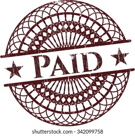 Paid rubber grunge texture seal