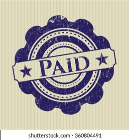 Paid rubber stamp
