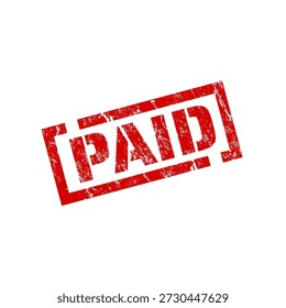  Paid - rubber stamp - vector illustratio