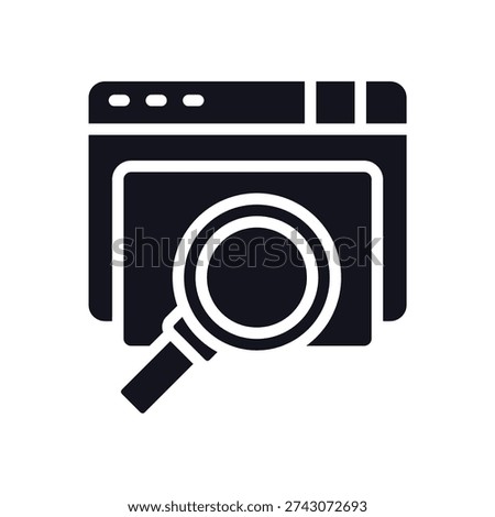 paid search icons. Simple vector icons With Background. Flat style design