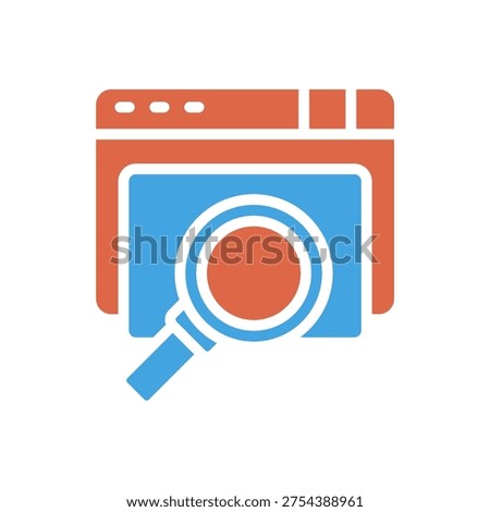 paid search icons. Simple vector icons With Background. Flat style design