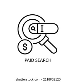 Paid Search Vector Outline icons for your digital or print projects.