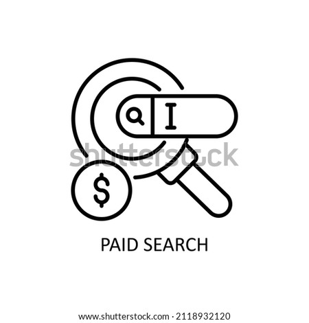 Paid Search Vector Outline icons for your digital or print projects.