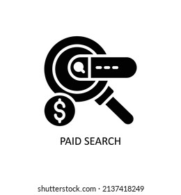 Paid Search Vector Solid icons for your digital or print projects.