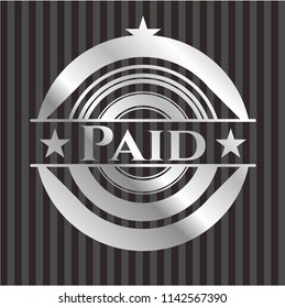 Paid silver emblem