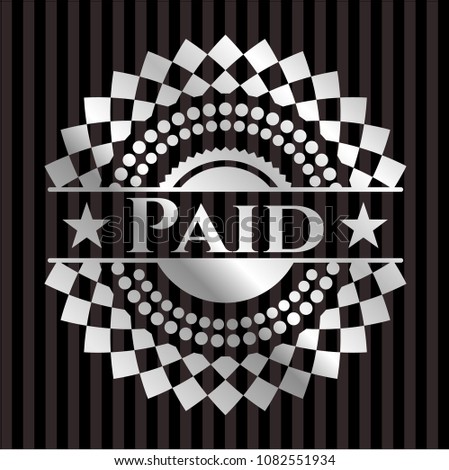  Paid silver emblem