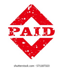 Paid stamp vector