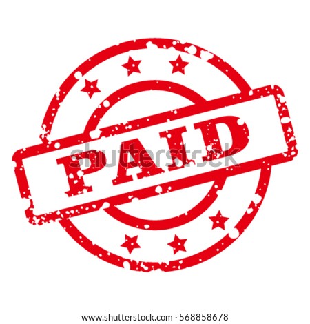 Paid stamp vector