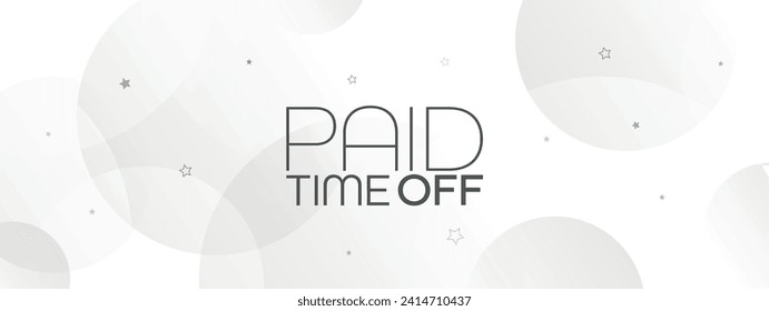 paid time off text on white background