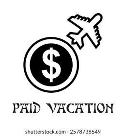 paid vacation icon , award icon