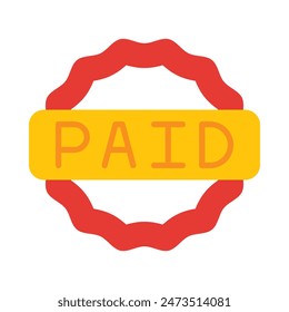 Paid Vector Flat Icon Design