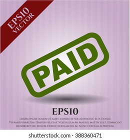 Paid vector icon