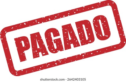 Vetor "PAGADO" (pago) em espanhol. Comum para NFFs, recebimentos ou rotulagem relacionada a finanças